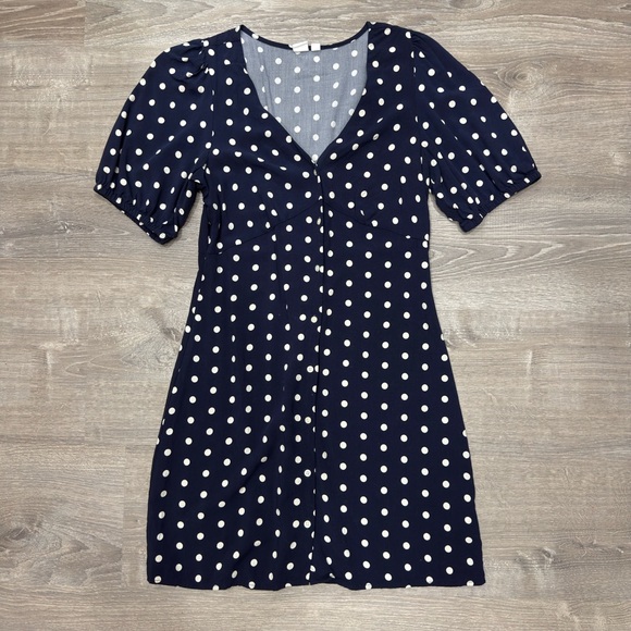 GAP Dresses & Skirts - GAP Navy and White Polka Dot Mini Dress